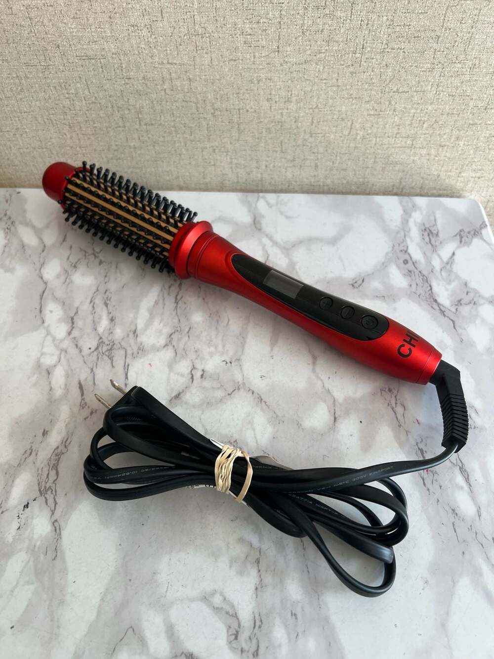 CHI Tourmaline Ceramic Heated Round Brush CA2168 Red